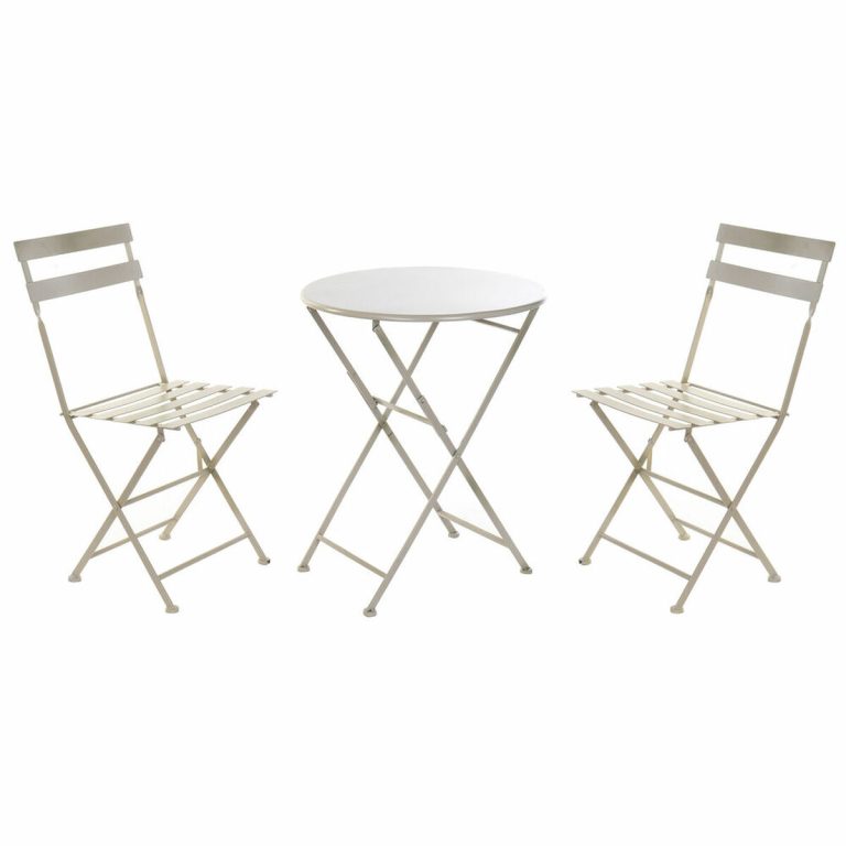 Tafel met twee stoelen DKD Home Decor 80 cm 60 x 60 x 70 cm