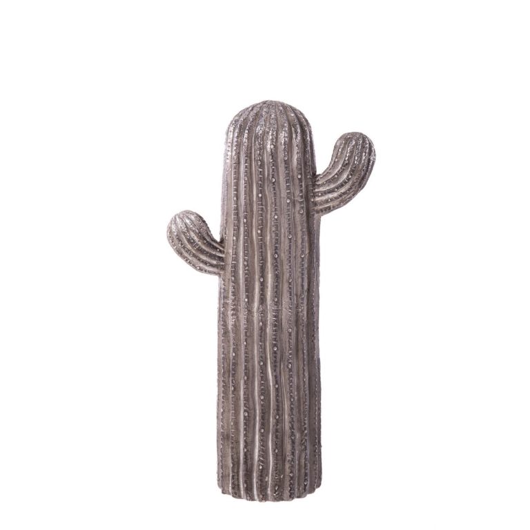 Decoratieve figuren Grijs Cactus 25 x 14 x 47