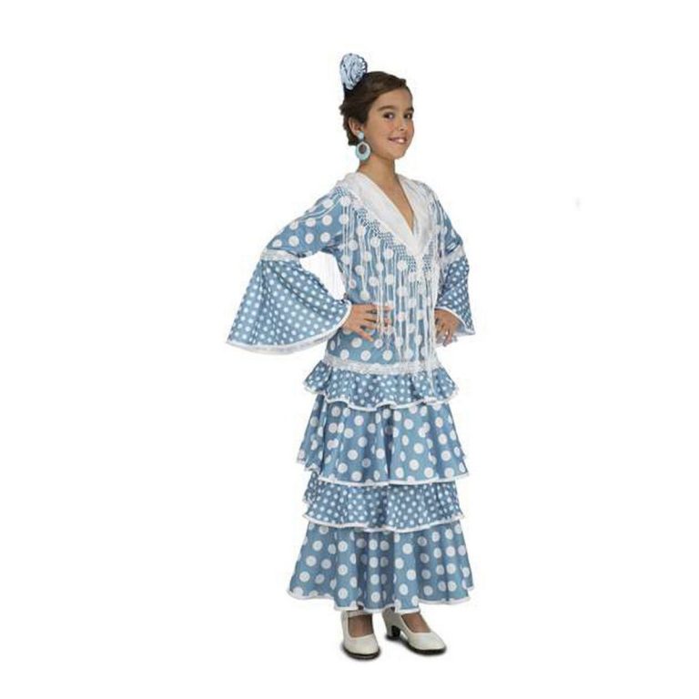 Kostuums voor Kinderen My Other Me Guadalquivir Blauw Flamenco danser
