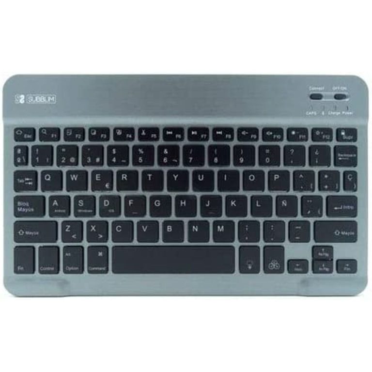 Bluetooth toetsenbord met tablethouder Subblim SUB-KBT-SMBL31 Qwerty Spaans Multicolour Spaans