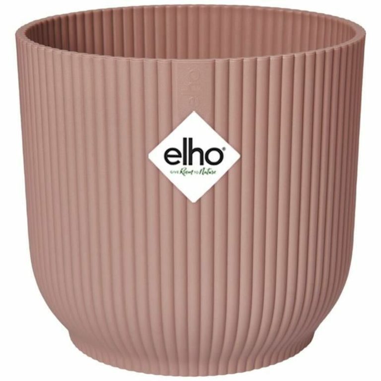 Bloempot Elho Roze Plastic Cirkelvormig Rond Modern Ø 25 cm