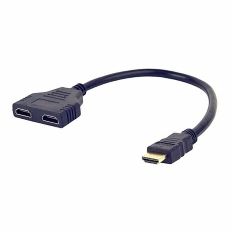 HDMI naar Dubbele HDMI Adapter GEMBIRD DSP-2PH4-04 Zwart