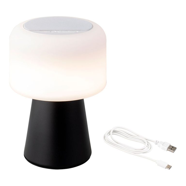 LED-lamp met Bluetooth Luidspreker en Draadloze Oplader Lumineo 894415 Zwart 22