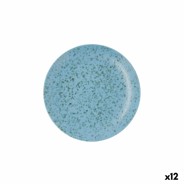 Eetbord Ariane Oxide Blauw Keramisch Ø 21 cm (12 Stuks)