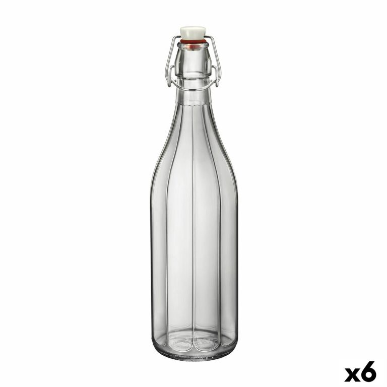 Fles Bormioli Rocco Oxford Transparant Glas (1 L) (6 Stuks)