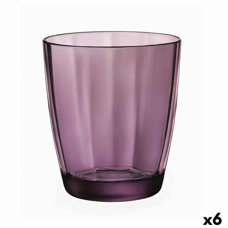 Glas Bormioli Rocco Pulsar Paars Glas (6 Stuks) (305 ml)