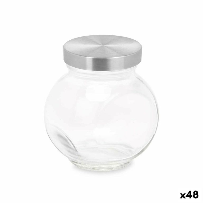 Koekblik Transparant Glas 180 ml (48 Stuks) Met deksel Aanpasbaar