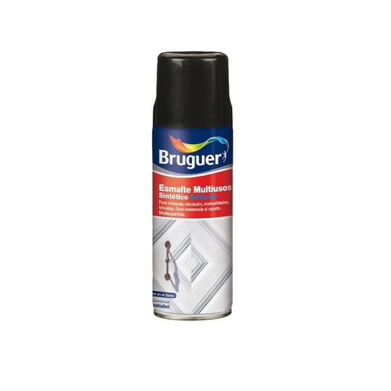 Synthetische lak Bruguer 5197993 Spray Multifunctioneel Zwart 400 ml Mat