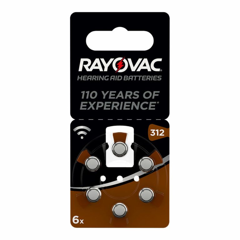 Batterijen Rayovac ZA312 Geschikt voor headsets 6 Onderdelen