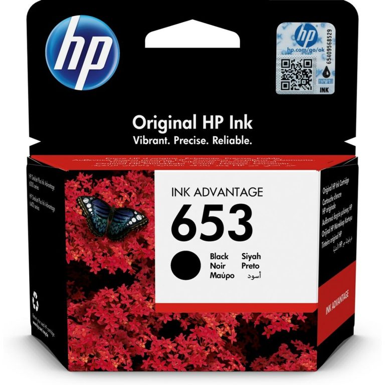 Originele inkt cartridge HP 653 Zwart