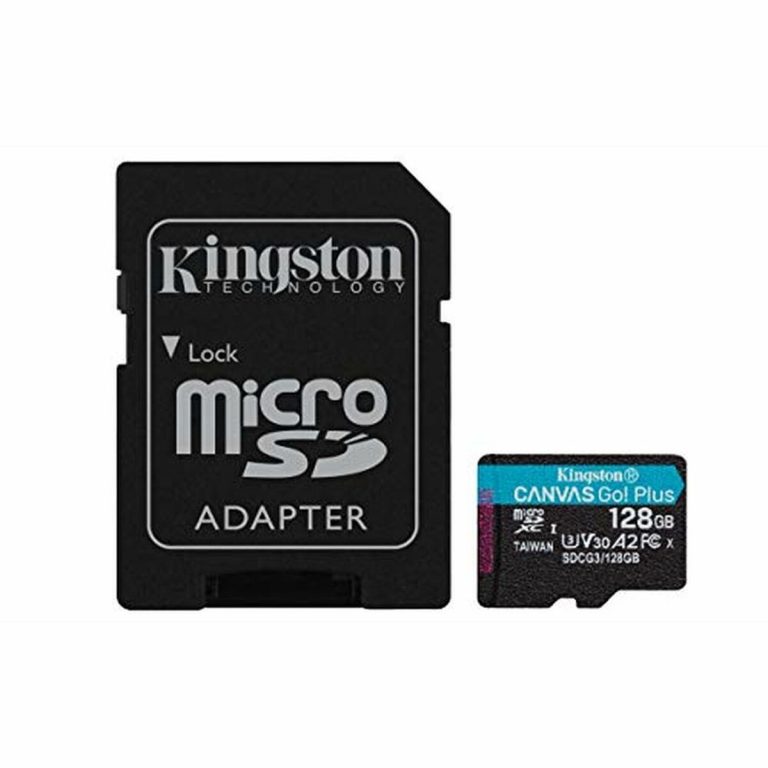 Micro SD geheugenkaart met adapter Kingston Canvas Go! Plus 128 GB