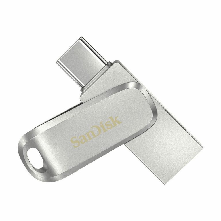 USB stick SanDisk Ultra Dual Drive Luxe 512 GB Zilverkleurig Staal 512 GB