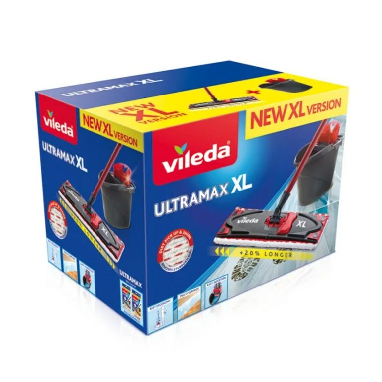 Zwabber Vileda Ultramax XL Box Zwart Rood Microvezel