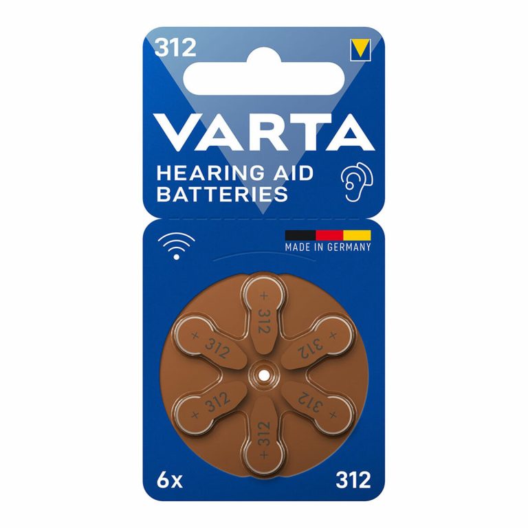 Batterij voor hoortoestel Varta Hearing Aid 312 PR41 6 Stuks