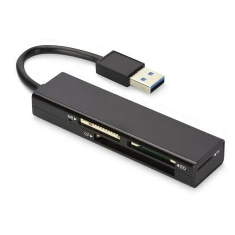 Kaartlezer Extern Ednet USB 3.0 MCR Zwart