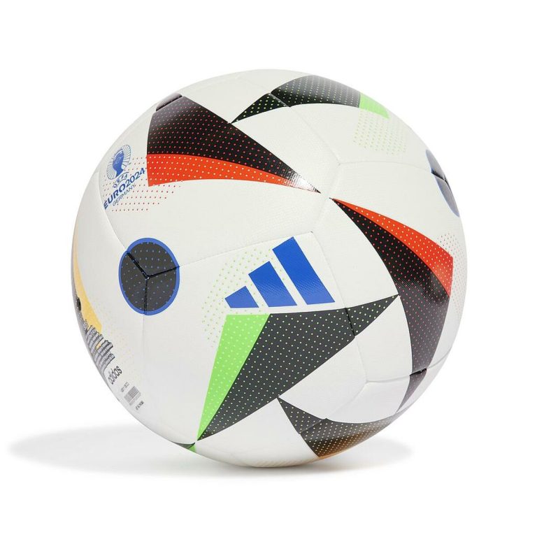 Voetbal Adidas  EURO24 TRN IN9366  Wit Synthetisch Plastic Maat 5