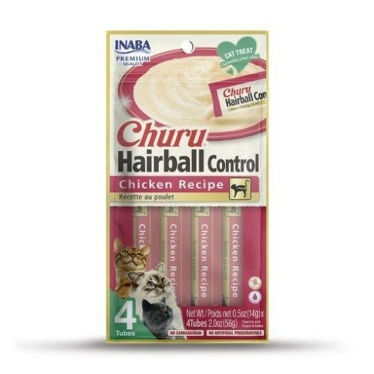 Snack for Cats Inaba Churu Hairball Control Kip 4 x 14 g