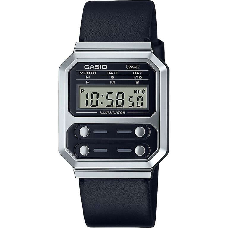 Horloge Uniseks Casio F100 TRIBUTE - STEEL / BLACK ***SPECIAL PRICE*** (Ø 40 mm)