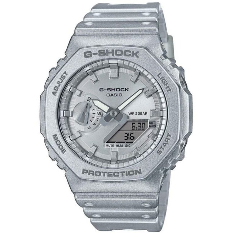 Horloge Heren Casio GA-2100FF-8AER Zilverkleurig