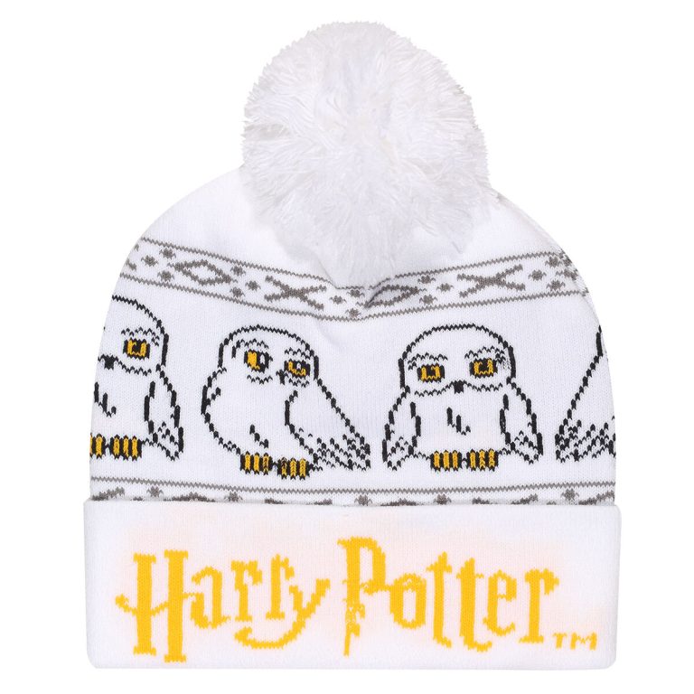 Hoed Harry Potter Hedwig Snow Beanie Wit
