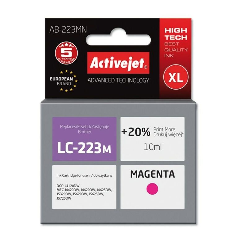 Originele inkt cartridge Activejet AB-223MN Magenta