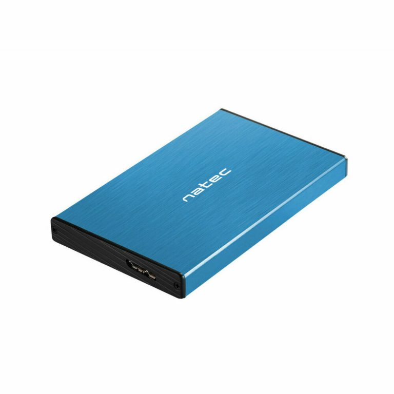 Behuizing voor Harde Schijf Natec Rhino GO Blauw Zwart USB Micro USB