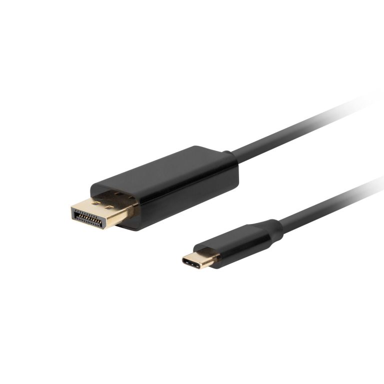 Adapter USB C naar DisplayPort Lanberg CA-CMDP-10CU-0005-BK Zwart 500 cm 50 cm