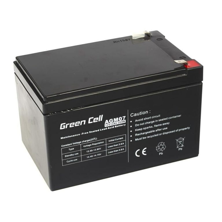Batterij voor Ononderbreekbaar Stroomvoorzieningssysteem SAI Green Cell AGM07 12 Ah 12 V