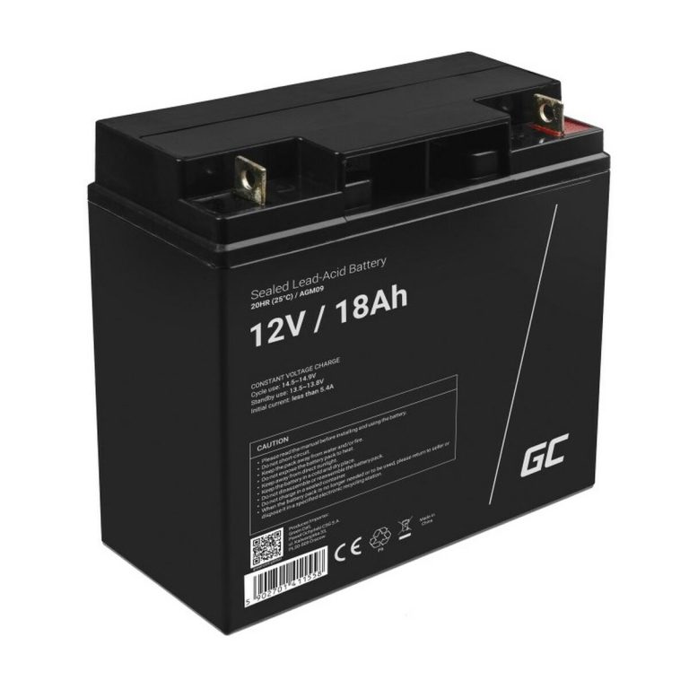 Batterij voor Ononderbreekbaar Stroomvoorzieningssysteem SAI Green Cell AGM09 18000 mAh 12 V