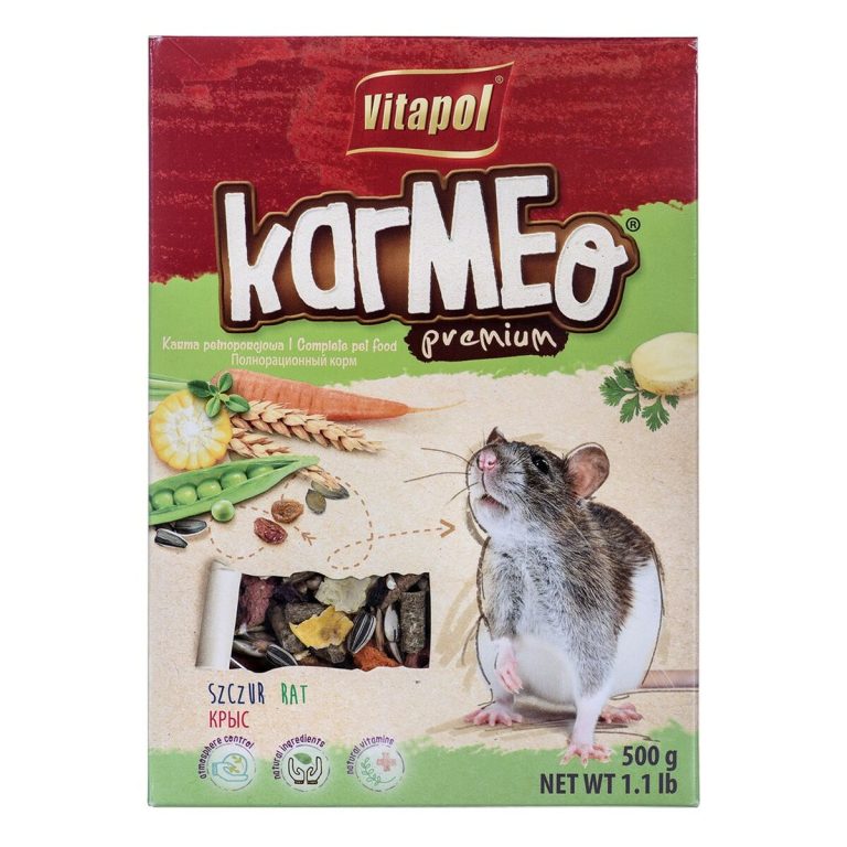 Voer Vitapol Karmeo Premium Zalm Doperwten Rat 500 g