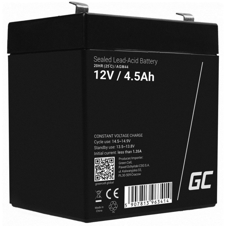 Batterij voor Ononderbreekbaar Stroomvoorzieningssysteem SAI Green Cell AGM44 45 Ah 12 V