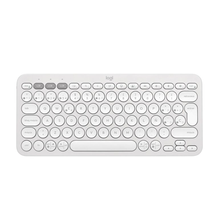 Draadloos toetsenbord Logitech K380s Wit Qwerty Spaans