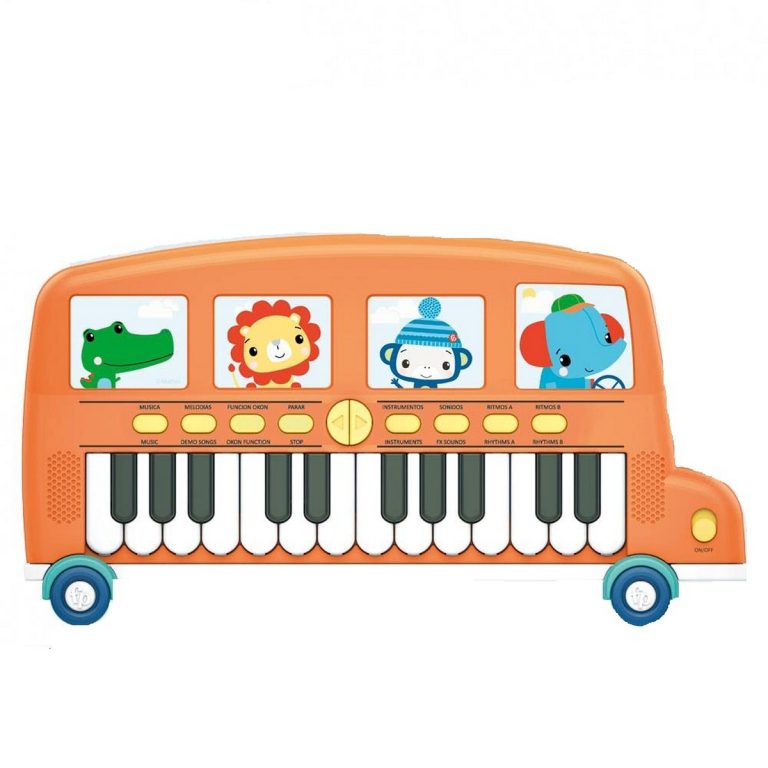 Speelgoedpiano Fisher Price Elektronische piano Bus (3 Stuks)