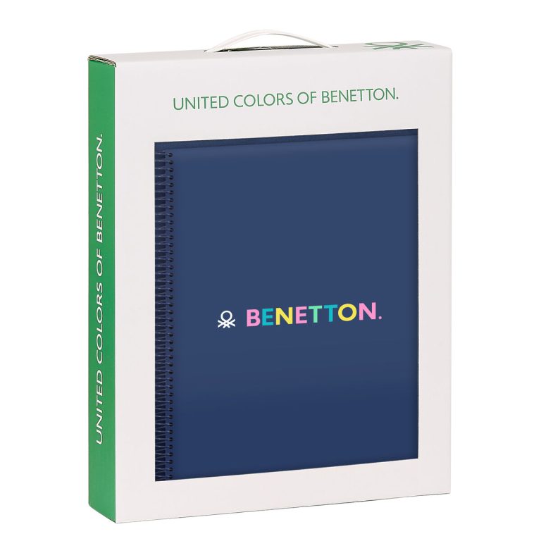 Schrijfset Benetton Cool Marineblauw 2 Onderdelen