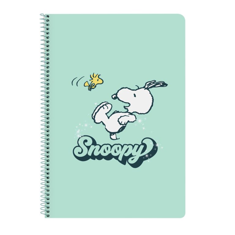Notitieboekje Snoopy Groovy Groen A4 80 Lakens