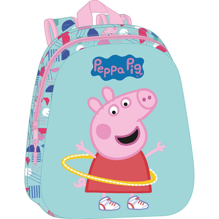 Schoolrugzak Peppa Pig Groen Roze 27 x 33 x 10 cm
