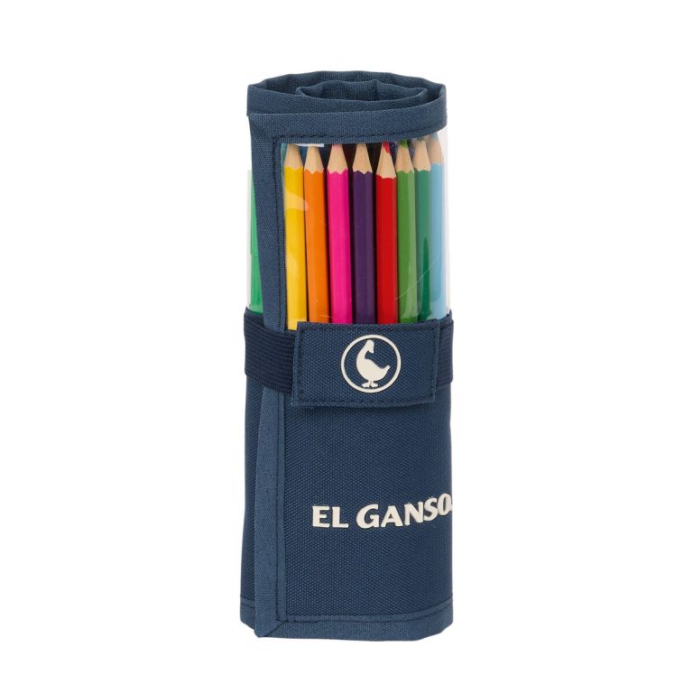 Schoolpennenzak El Ganso Classic Marineblauw 7 x 20 x 7 cm 27 Onderdelen