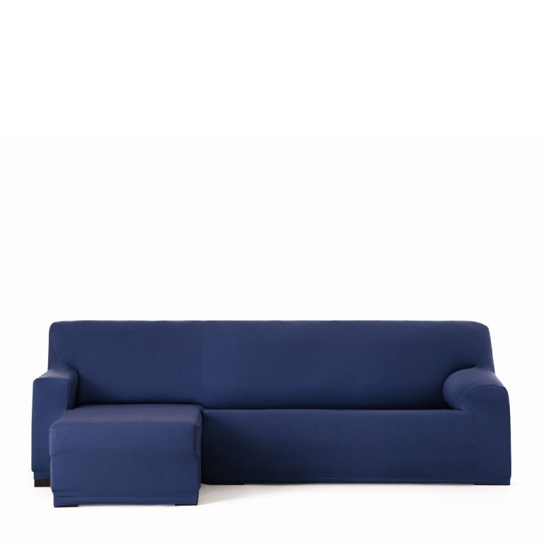 Hoes voor chaise longue met korte armleuning links Eysa BRONX Blauw 110 x 110 x 310 cm