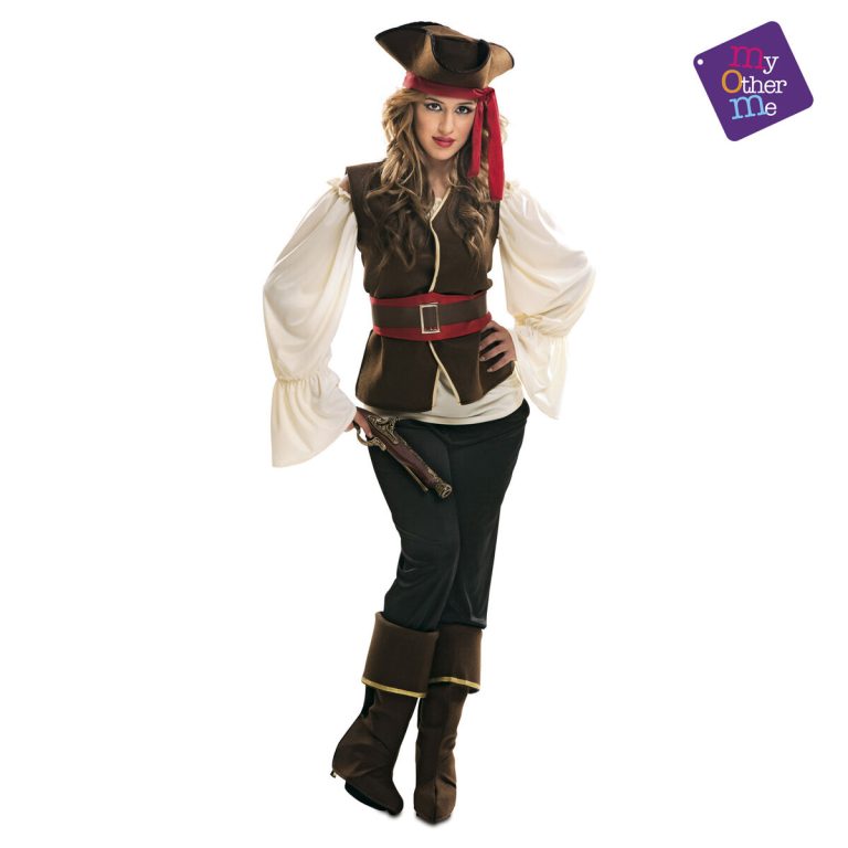 Kostuums voor Volwassenen My Other Me Bruin Piraat (6 Onderdelen)