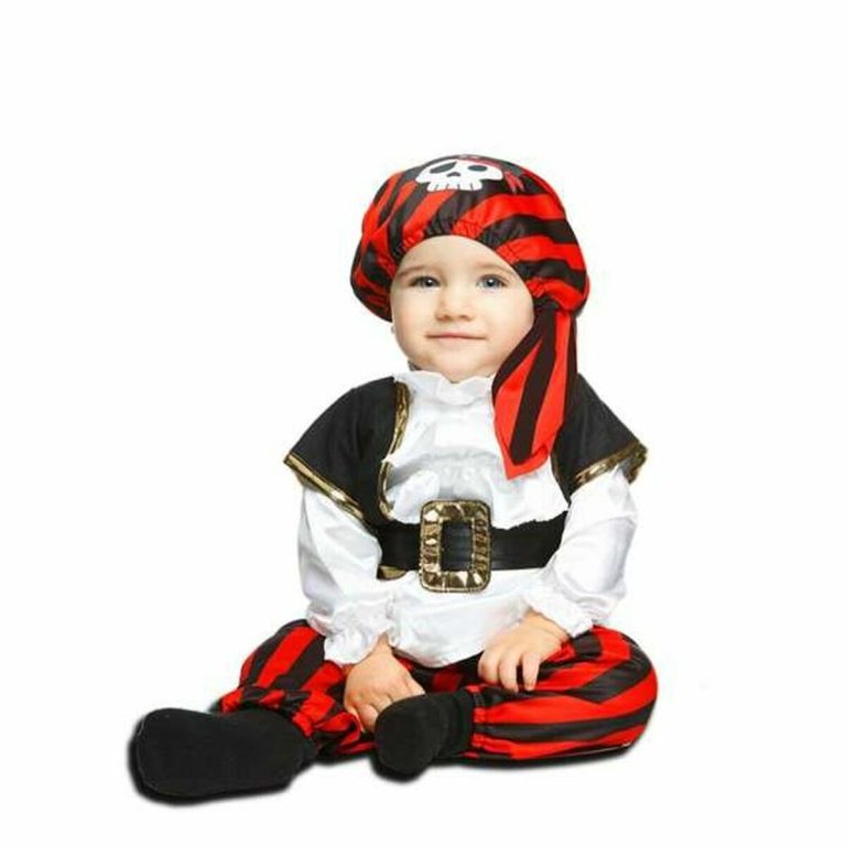 Kostuums voor Baby's My Other Me Piraat 0-6 Maanden Wit (4 Onderdelen)
