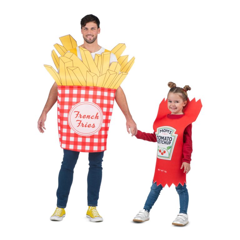Kostuums voor Volwassenen My Other Me Één maat Friet Ketchup