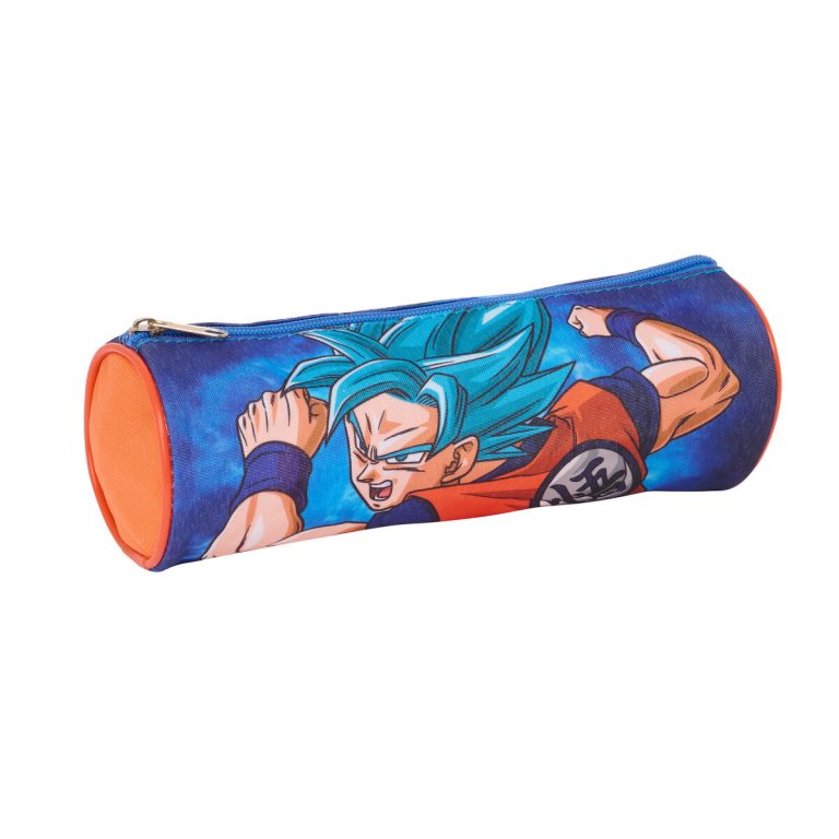 Cilindervormige Schoolpennenzak Dragon Ball Blauw Oranje 23 x 8 x 8 cm