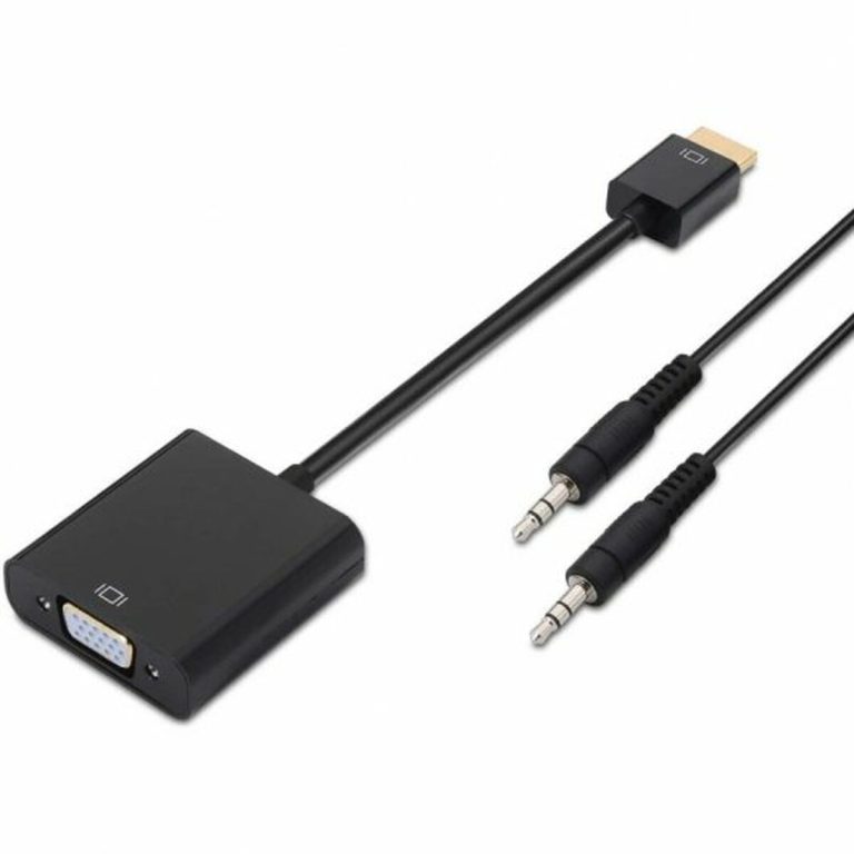 Adapter HDMI naar SVGA met Audio Aisens A122-0126 Zwart 10 cm