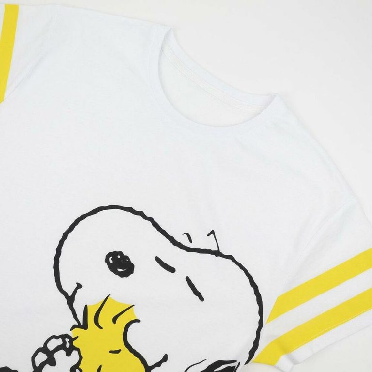 Dames-T-Shirt met Korte Mouwen Snoopy Wit