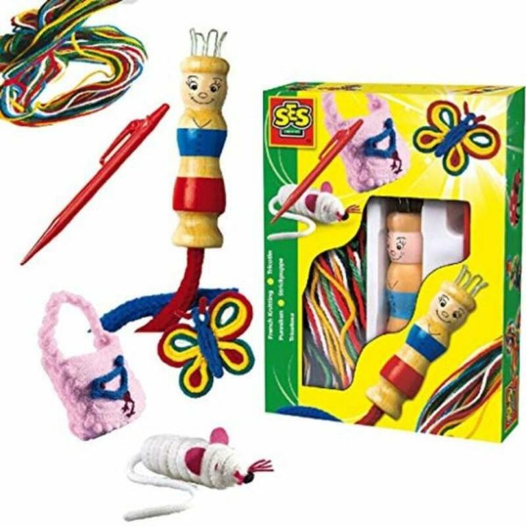 Educatief Spel SES Creative Tricotin  With yarns of different colors Multicolour (1 Onderdelen)