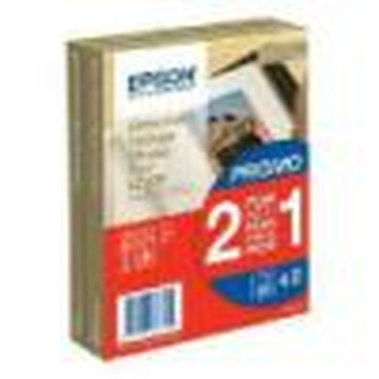 Pakket van Inkt en Fotopapier Epson Premium Glossy Photo Paper - 10x15cm - 2x 40 Hojas
