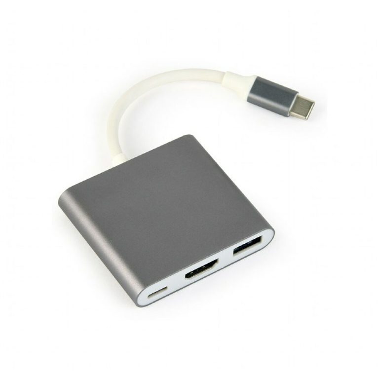 Hub USB-C 3 Poorten GEMBIRD A-CM-HDMIF-02-SG Grijs