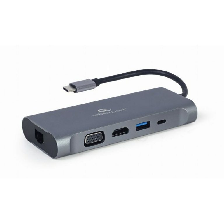 Hub USB-C GEMBIRD A-CM-COMBO7-01 Grijs 100 W