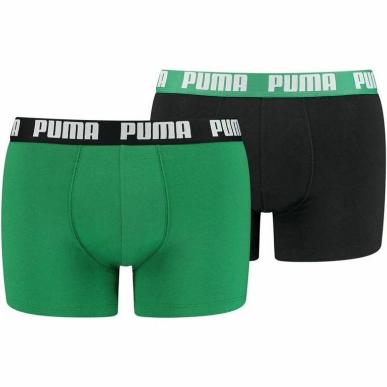 Heren Boxer Shorts Puma M Groen (2 uds)