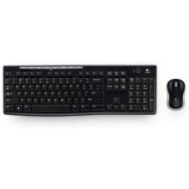 Muis en toetsenbord Logitech LGT-MK270-US Zwart Engels EEUU QWERTY Qwerty US